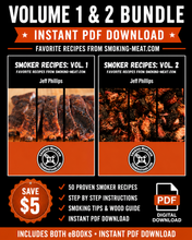Smoker Recipes Volume 1 & 2 Bundle (PDF Download)